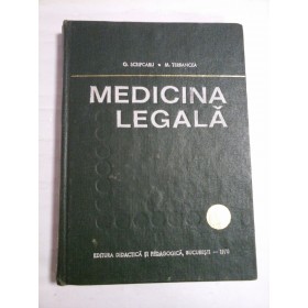 MEDICINA LEGALA  -  G. SCRIPCARU/ M. TERBANCEA  